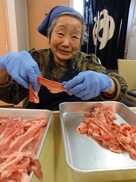 食べやすく広げてますよ！