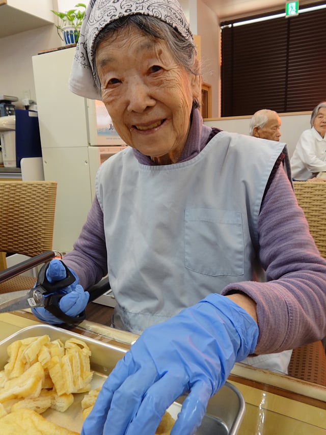 「みぞれ汁」の具（油揚げ）です！