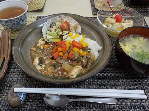 だんちデイ特製、マーボーナス丼です！