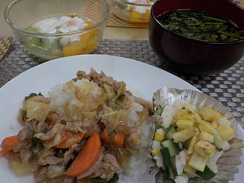 豚生姜焼き丼！