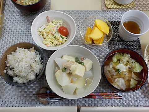 だんちデイ特製、鶏大根です！