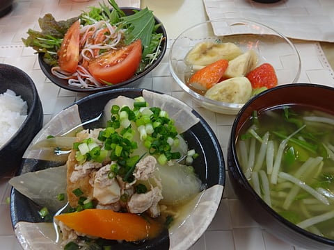 大根と豚肉の煮物！