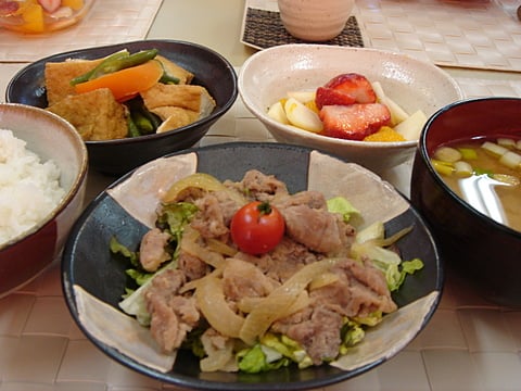 生姜焼き定食！