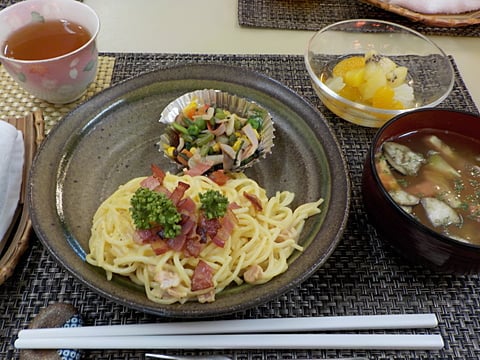 だんち特製、カルボナーラです！