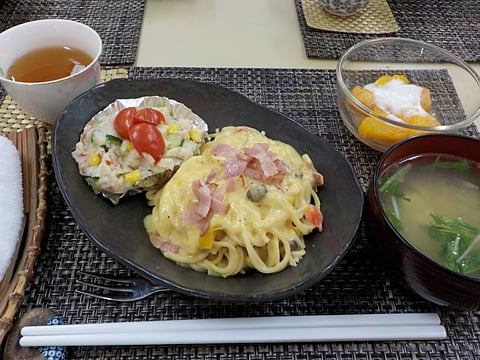 だんち特製、カルボナーラです！