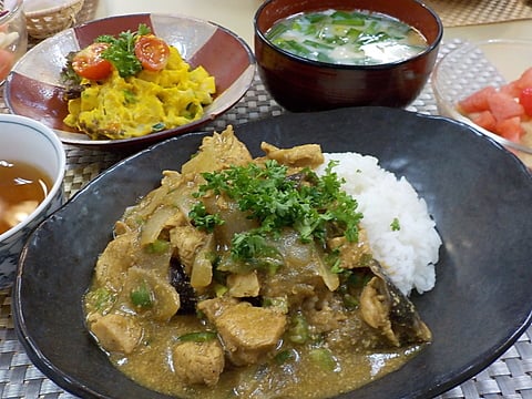 特製！グリーンカレー♪