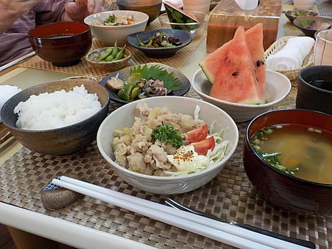 お肉たっぷり、豚の生姜焼きランチです！