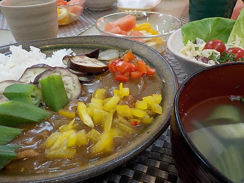 だんち特製、夏野菜カレーです！