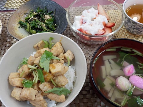 カジキマグロのステーキ丼♪