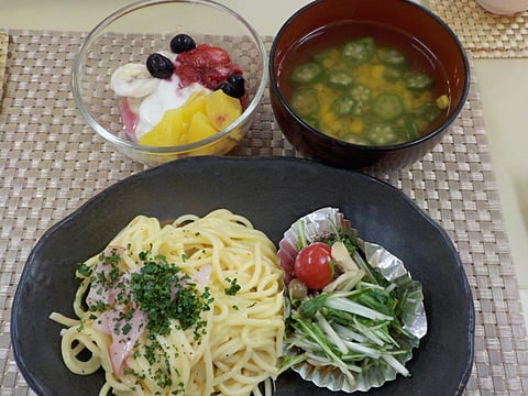 だんち特製、カルボナーラです！