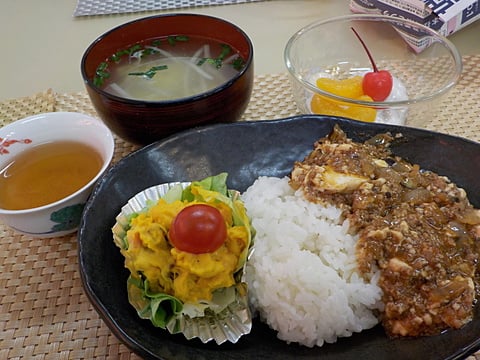 だんちデイ特製、マーボー豆腐丼です！