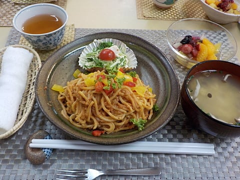 だんち特製、ミートソーススパゲッティです！