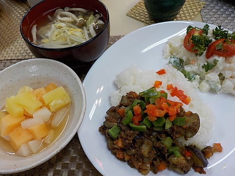 ワンプレート、キーマカレーです！