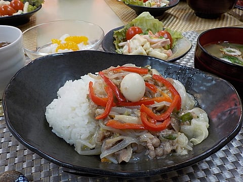 おいしい中華丼完成！