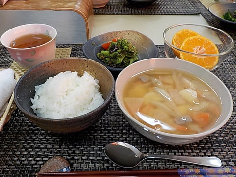 だんち特製、けんちん汁です！