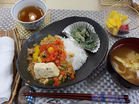 だんちデイ特製、マーボー豆腐丼です！