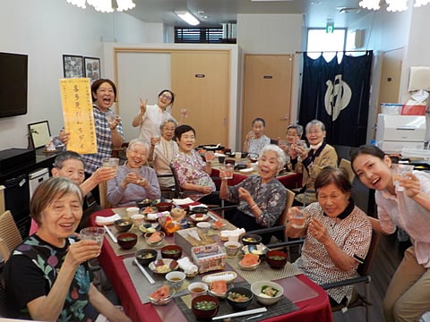 梅ジュースで乾杯！