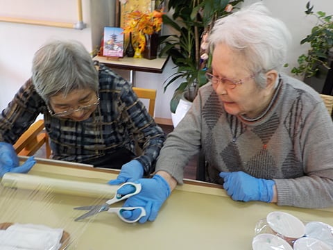 食事準備中です！