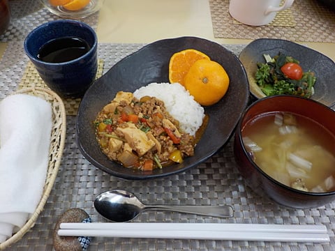 だんち特製、マーボー豆腐丼です！