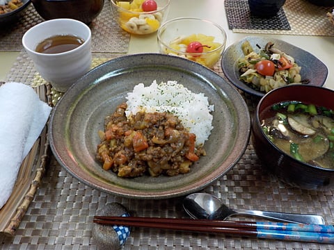 だんち特製、キーマカレーです！