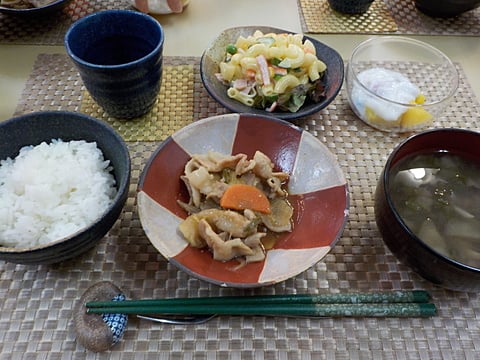 だんち特製、豚の生姜焼きです！