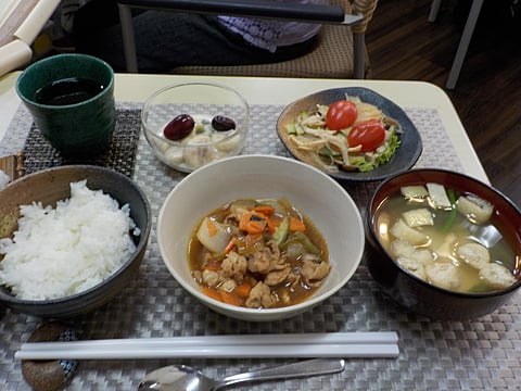 だんちデイ特製、豚肉と白菜の黒酢炒めです！