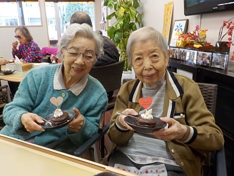 一緒にバレンタインデーです！