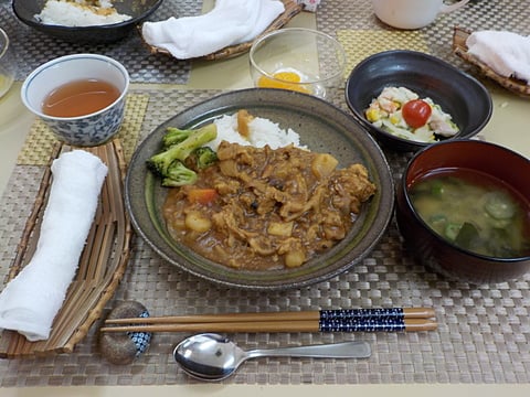 だんち特製、シーフードカレーです！