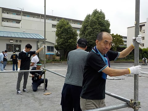 やぐらは水平が大事！