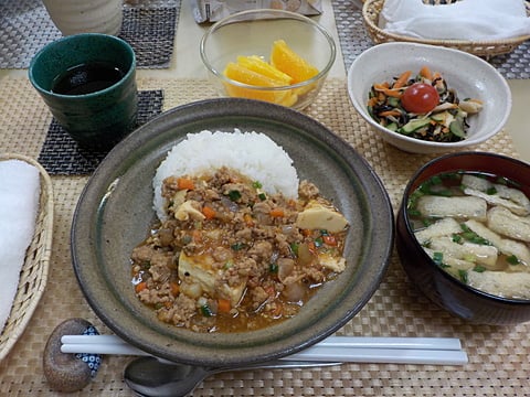 だんち特製、麻婆豆腐丼です！