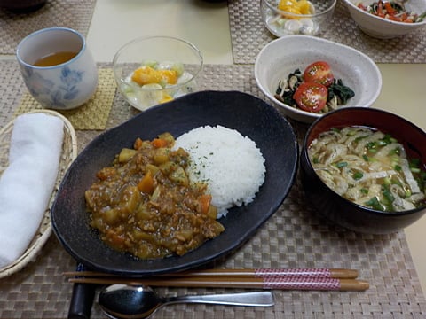 だんち特製、ひき肉カレーです！