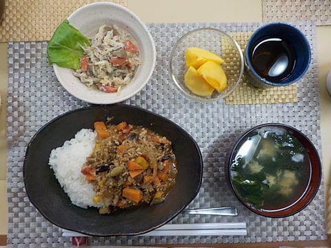 だんち特製、麻婆茄子丼です！