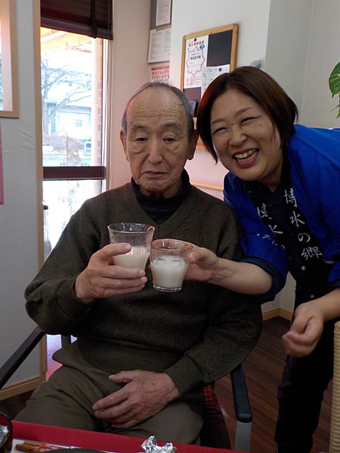 甘酒でカンパーイ♪