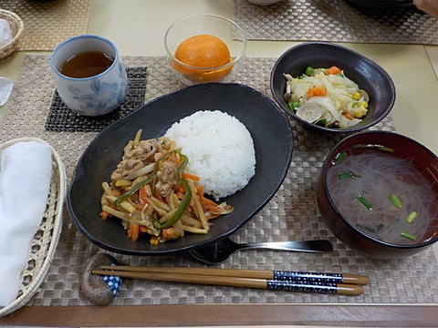 だんち特製、青椒肉絲丼です！