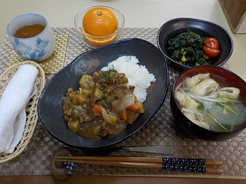 だんち特製「ビーフカレーライス」です♡