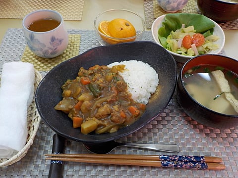 だんち特製、シーフードカレーです！