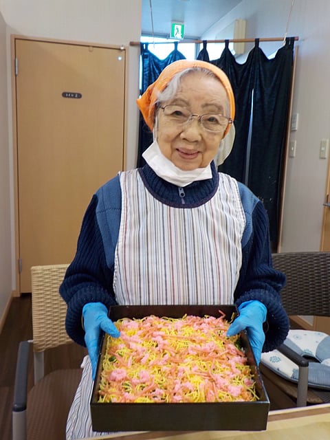 ひな祭りランチのちらし寿司です！