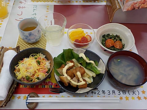 だんち特製、ひな祭りランチです！