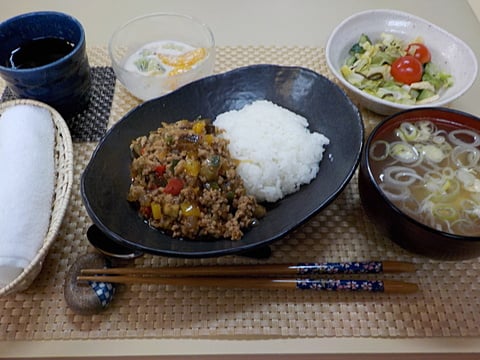 だんち特製「マーボーナス丼」でした♪