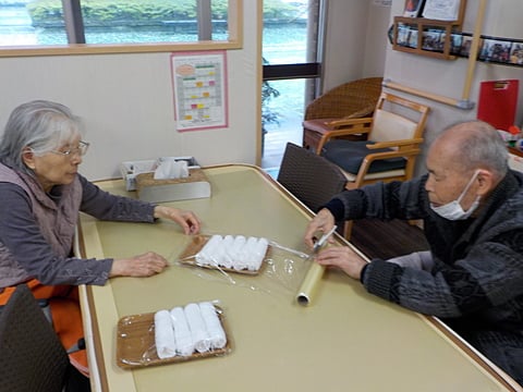 お昼の準備中です♡