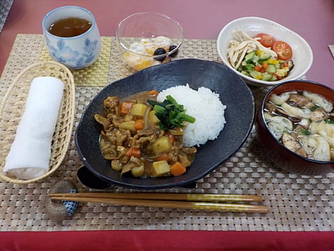 だんち特製、シーフードカレーです！